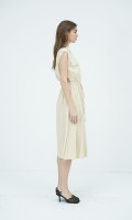 SIXDO Woven Flared Dress for Women